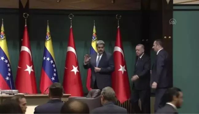 Venezuela Devlet Başkanı Maduro, Cumhurbaşkanı Erdoğan ile ortak basın toplantısında konuştu: (1)