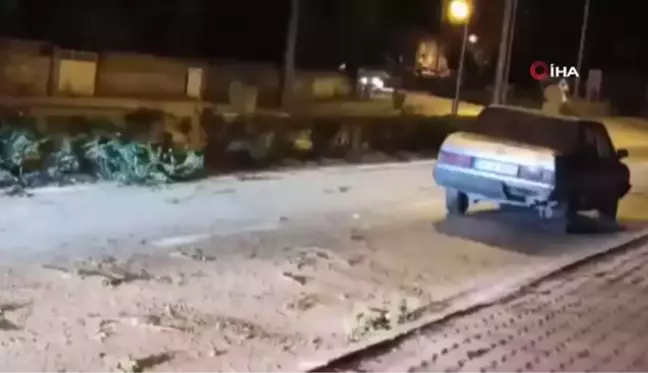 Direksiyon hakimiyetini kaybeden alkollü sürücü refüje çıktı