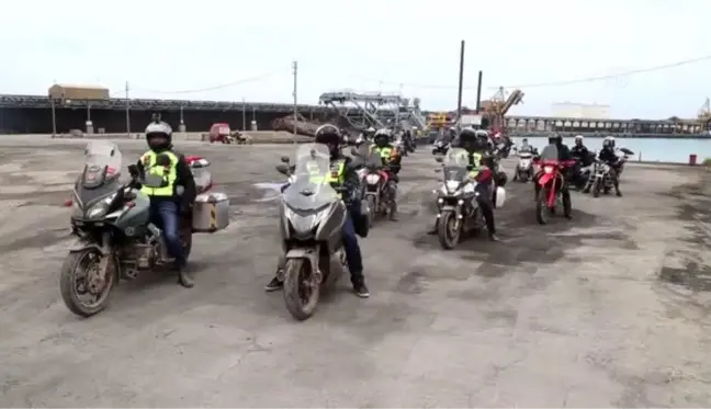 KASTAMONU - Motosikletlerle İnebolu'dan Ankara'ya düzenlenen 