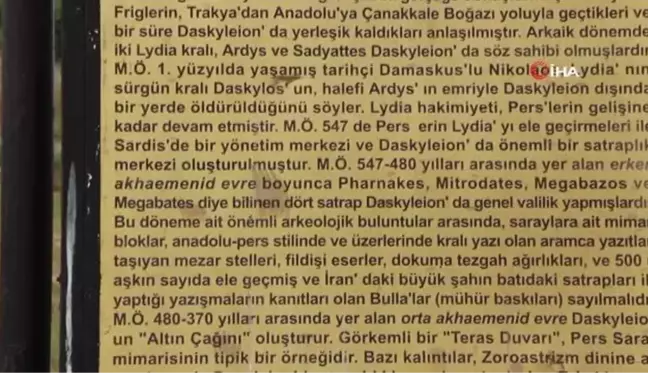 Tarih gün yüzüne çıkmayı bekliyor: Daskyleion Antik Kenti'nde kazılar başlıyor