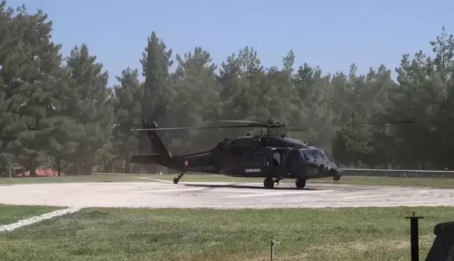 Burdur'da Sikorsky Helikopter ile Trafik Denetimi