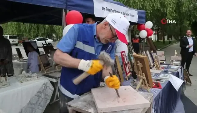 Kadınların ellerinden çıkan ürünler Gölbaşı'nda sergilendi