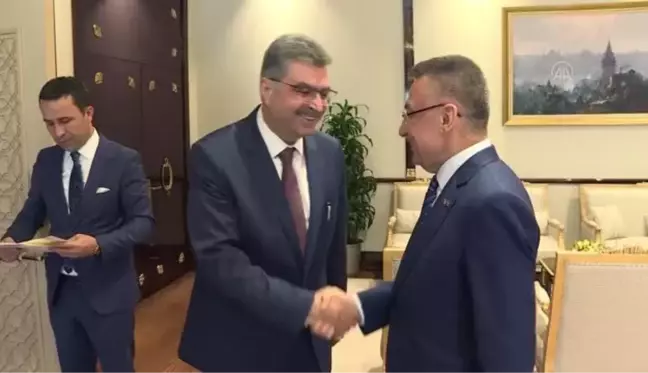 Cumhurbaşkanı Yardımcısı Oktay, KKTC-Türkiye Dostluk Grubu Başkanı Canaltay'ı kabul etti