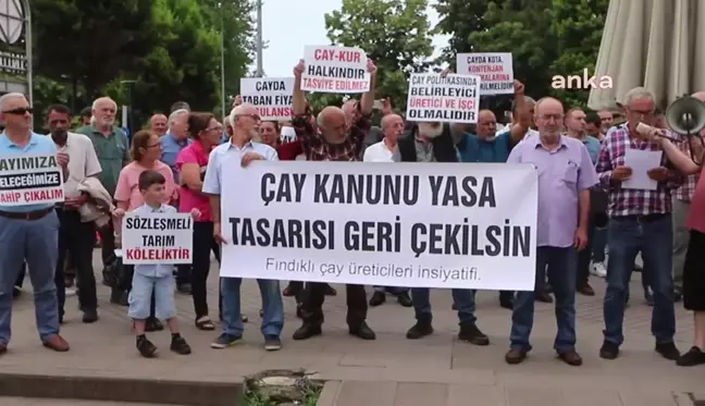 Rize'de Çay Üreticilerinin Tepkisi Sürüyor: 