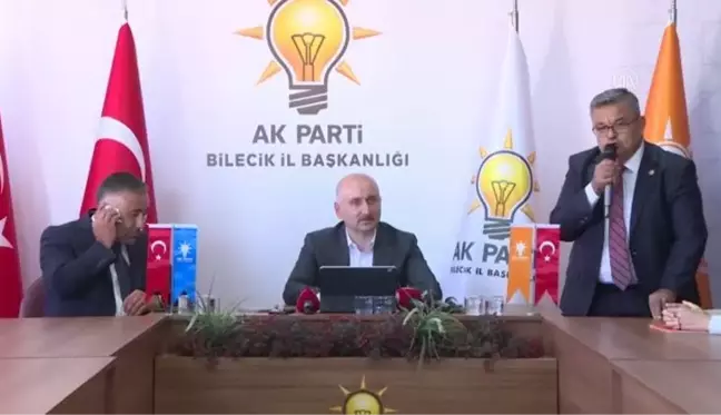 BİLECİK- Ulaştırma ve Altyapı Bakanı Karaismailoğlu, Bilecik'te konuştu