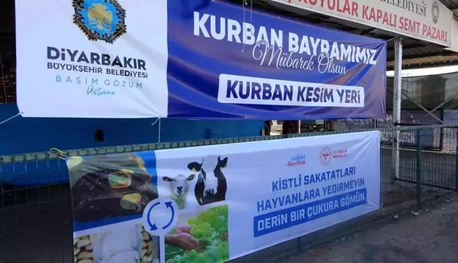 Diyarbakır'da vatandaşlar kurbanlıklarını profesyonel kasaplara emanet etti