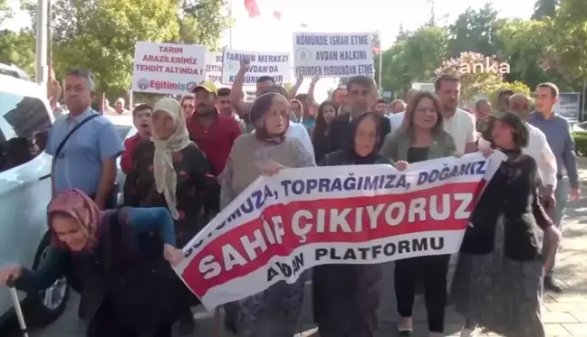 Tavas Halkı, Bölgedeki Kömür Madeninin Kapasitesinin Artırılmasını Protesto Etti: 