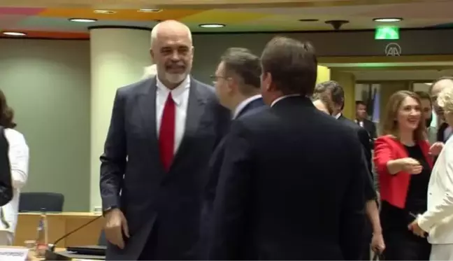 Arnavutluk Başbakanı Edi Rama Brüksel'de