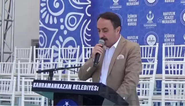 Ankara haberi: Kahramankazan'da 45 hafız öğrenci icazet belgelerini aldı