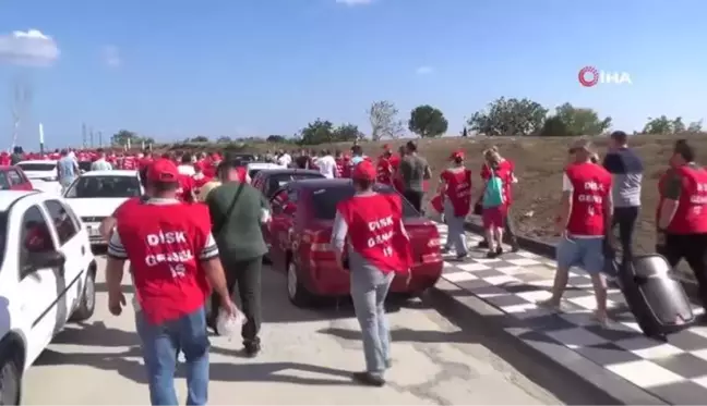 Tekirdağ haberleri! Tekirdağ'da maaşını az bulan belediye işçileri eylem yaptı