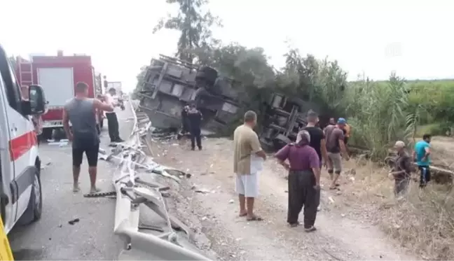 Son dakika haber! Tur otobüsü ile kamyonun çarpıştığı kazada 1 kişi öldü, 6 kişi yaralandı