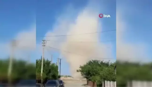 Elazığ haberi! Elazığ'da devasa hortum böyle görüntülendi