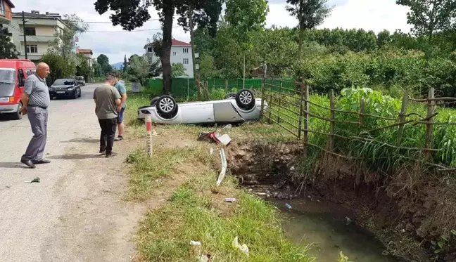 Samsun 3. sayfa: Samsun'da otomobil takla attı: 3 yaralı