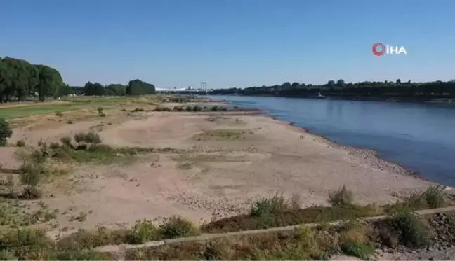 Almanya'da Ren Nehri'nin su seviyesinde ciddi düşüş