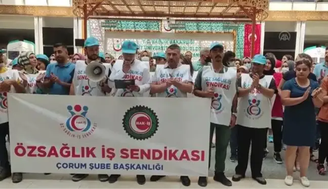 Çorum haber: Öz Sağlık-İş Sendikası Çorum Şubesinden tıbbi sekreterlerle ilgili açıklamaya tepki