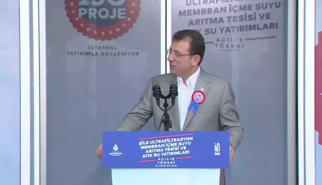 Ekrem İmamoğlu, Şile'de Yapılan Arıtma Tesisini Hizmete Açtı: 