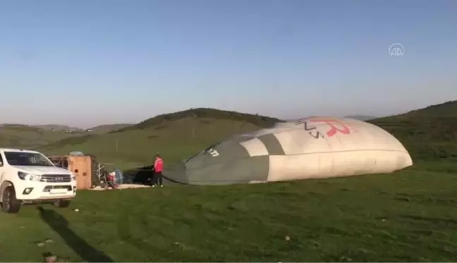 Yayla turizmini canlandırmak için sıcak hava balonu deneme uçuşu yapıldı