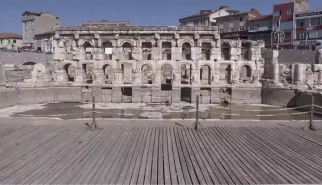 Yozgat haberi... UNESCO gönüllüleri, Sarıkaya Roma Hamamı'nda temizlik çalışması yaptı