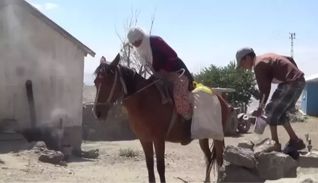 Berivanlar hayvanlarını sağmak için at sırtında kilometrelerce yol kat ediyor