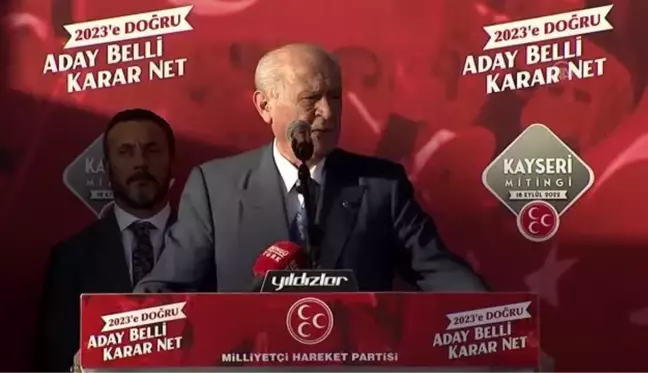 Kayseri haberi | MHP Genel Başkanı Bahçeli, MHP'nin Kayseri mitingine katıldı