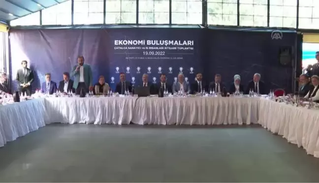 Hazine ve Maliye Bakan Yardımcısı Mahmut Gürcan, Çatalca'da iş insanlarıyla buluştu