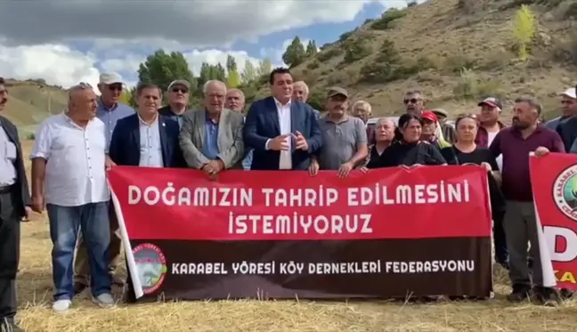 Sivas haberi: Ulaş Karasu'dan Maden Protestosuna Destek: 