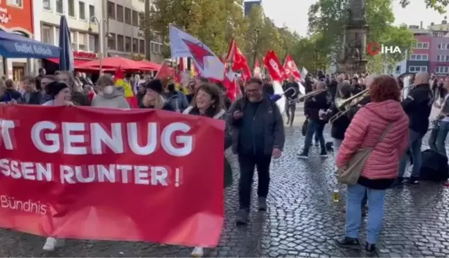 Almanya'da hayat pahalılığı protestosu