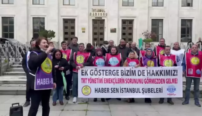 TRT Çalışanları ve Emeklilerinden Ek Gösterge Protestosu: 