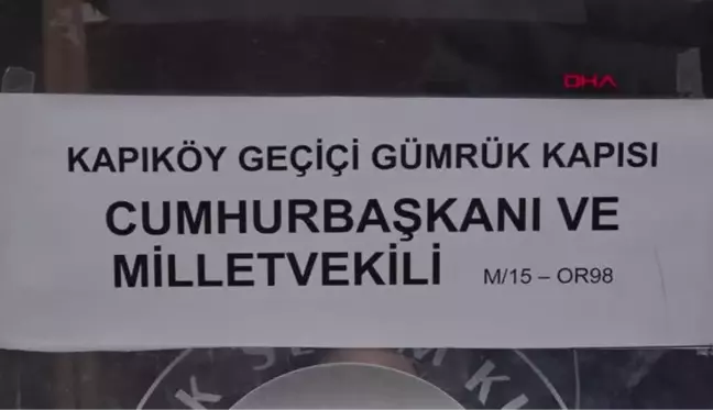 VAN'IN KAPIKÖY SINIR KAPISI'NDA OY KULLANMA İŞLEMLERİ BAŞLADI