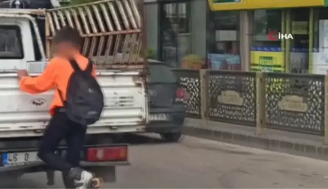 Patenli gencin tehlikeli yolculuğu kamerada