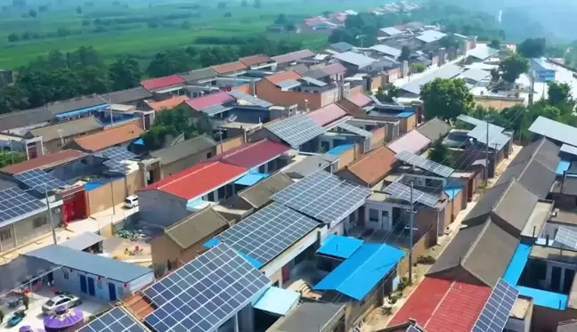 Çin'in Shanxi Eyaletinde Sıfır Karbonlu Enerjinin Kullanıldığı İlk Örnek Köy Tanıtıldı