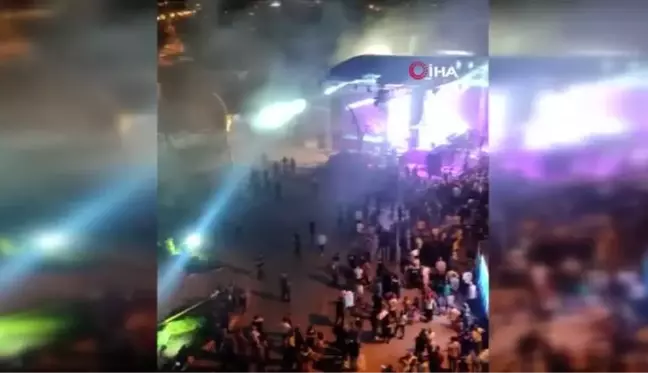 Cengiz Kurtoğlu konserinde jeneratör kaynaklı yangın çıktı