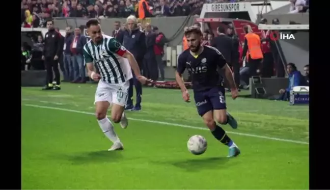 Spor Toto Süper Lig: Giresunspor: 1 - Fenerbahçe: 1 (Maç sonucu)