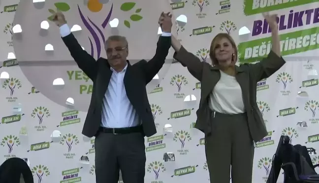 HDP Eş Genel Başkanı Mithat Sancar, Yeşil Sol Parti mitinginde konuştu