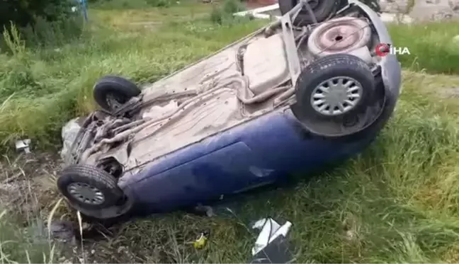 Tokat'ta Takla Atan Araçta 3 Kişi Yaralandı