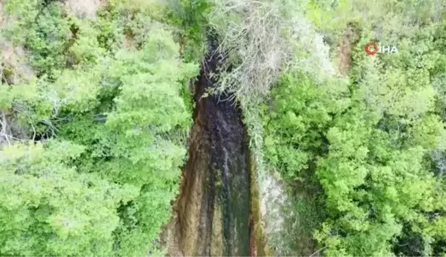 Yozgat'taki Ağlayan Şelale Doğaseverlerin İlgi Odağı