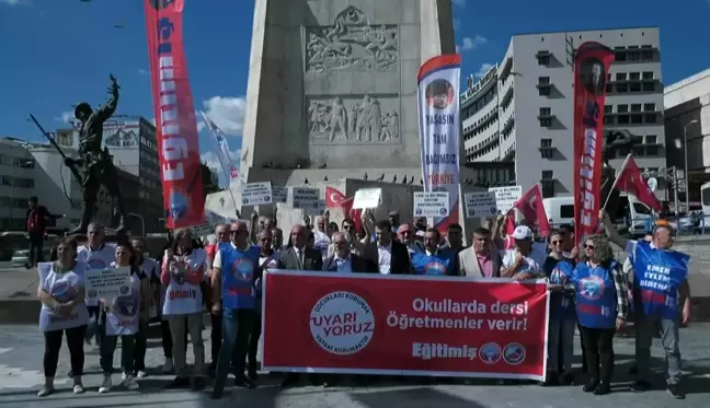 Eğitim-İş Sendikası 'Çedes Projesi'ni Ankara'da Protesto Etti: 