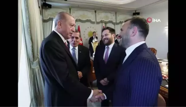 Cumhurbaşkanı Erdoğan, Galatasaray heyetini kabul etti