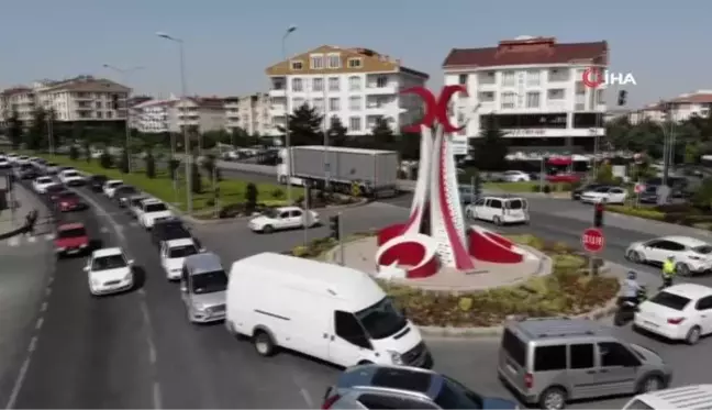 Nevşehir'de YKS sınavı nedeniyle trafikte yoğunluk yaşandı