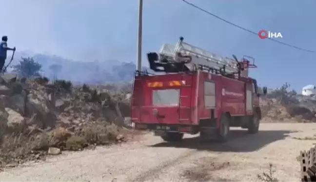 Bodrum'da otluk ve makilik yangını söndürüldü