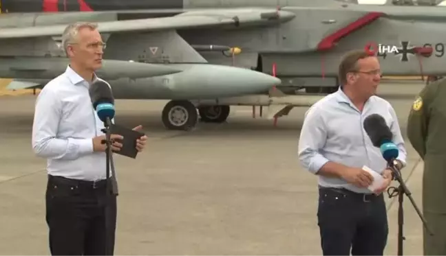 Stoltenberg, Air Defender Tatbikatı'na katılan askerleri ziyaret etti