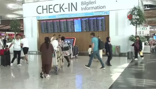 İstanbul Havalimanı'nda Kurban Bayramı yoğunluğu