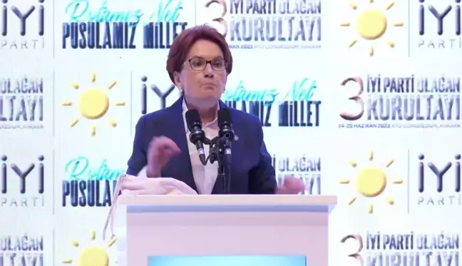 Meral Akşener İYİ Parti'nin 3. Olağan Kurultayı'nda yeniden genel başkan seçildi