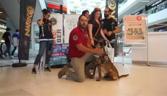 Narkotik köpeği 'Kongar' ilgi odağı oldu