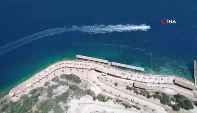 Bodrum'un Göltürkbükü sahiline halk plajı açıldı