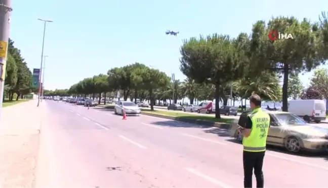 Bayramın son gününde dron destekli trafik denetimi: Kurallara uymayan sürücülere ceza yağdı