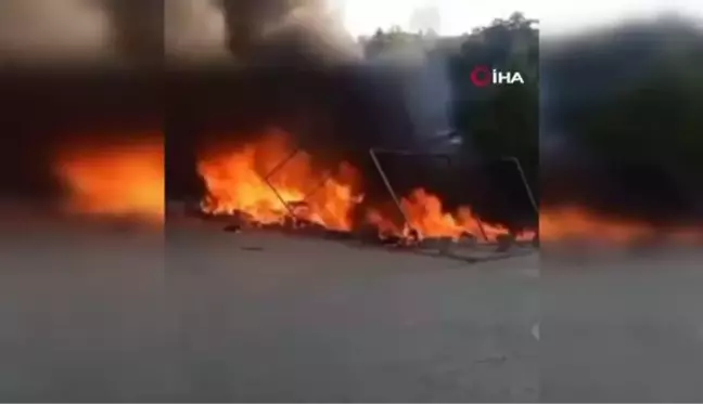 Depremzede esnafın önce iş yeri yağmalandı, sonra çadırı yakıldı