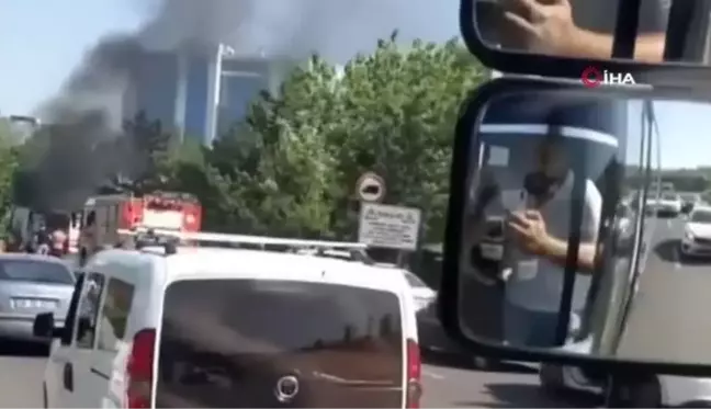 Ankara'da korkutan servis yangını