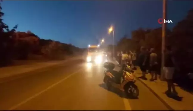 Didim'de makilik yangını Vatandaşlar sokağa döküldü
