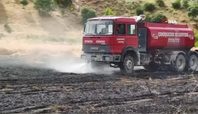 Tunceli'de 15 dönüm ekili alan yangında kül oldu